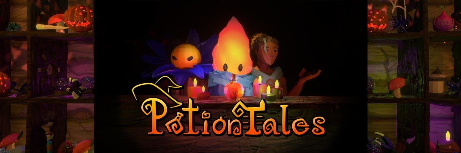 Potion Tales logo and characters